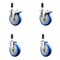 Service Caster 5 Inch 316SS Blue Poly Swivel 1-3/8 Inch Expanding Stem Caster Lock Brake, 2PK SS316TTLEX20S514-PPUB-BLUE-2-S-2-138 - alternate 5
